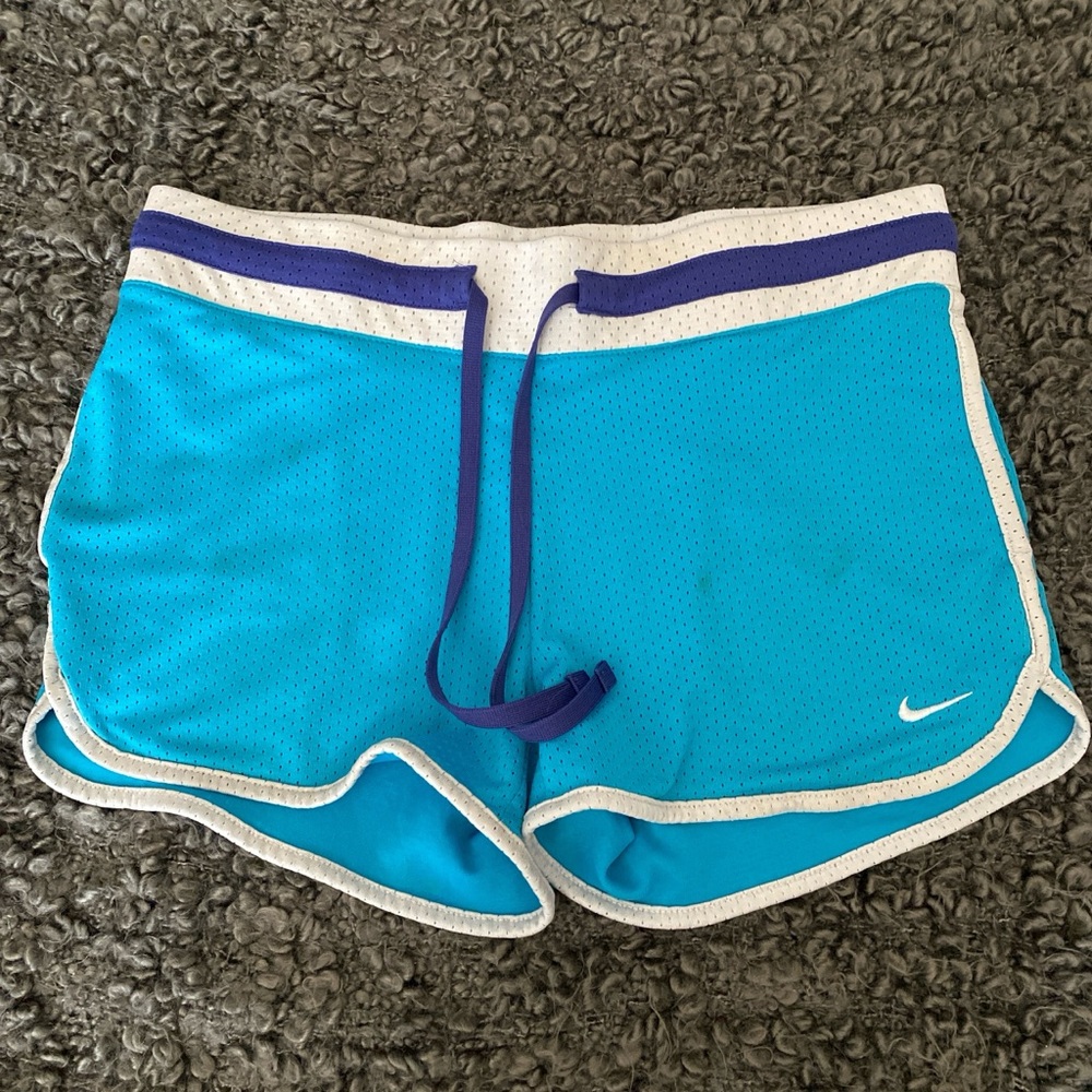 Blue Nike shorts